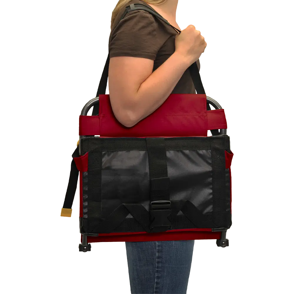 BleacherBack, Red, Shoulder Strap