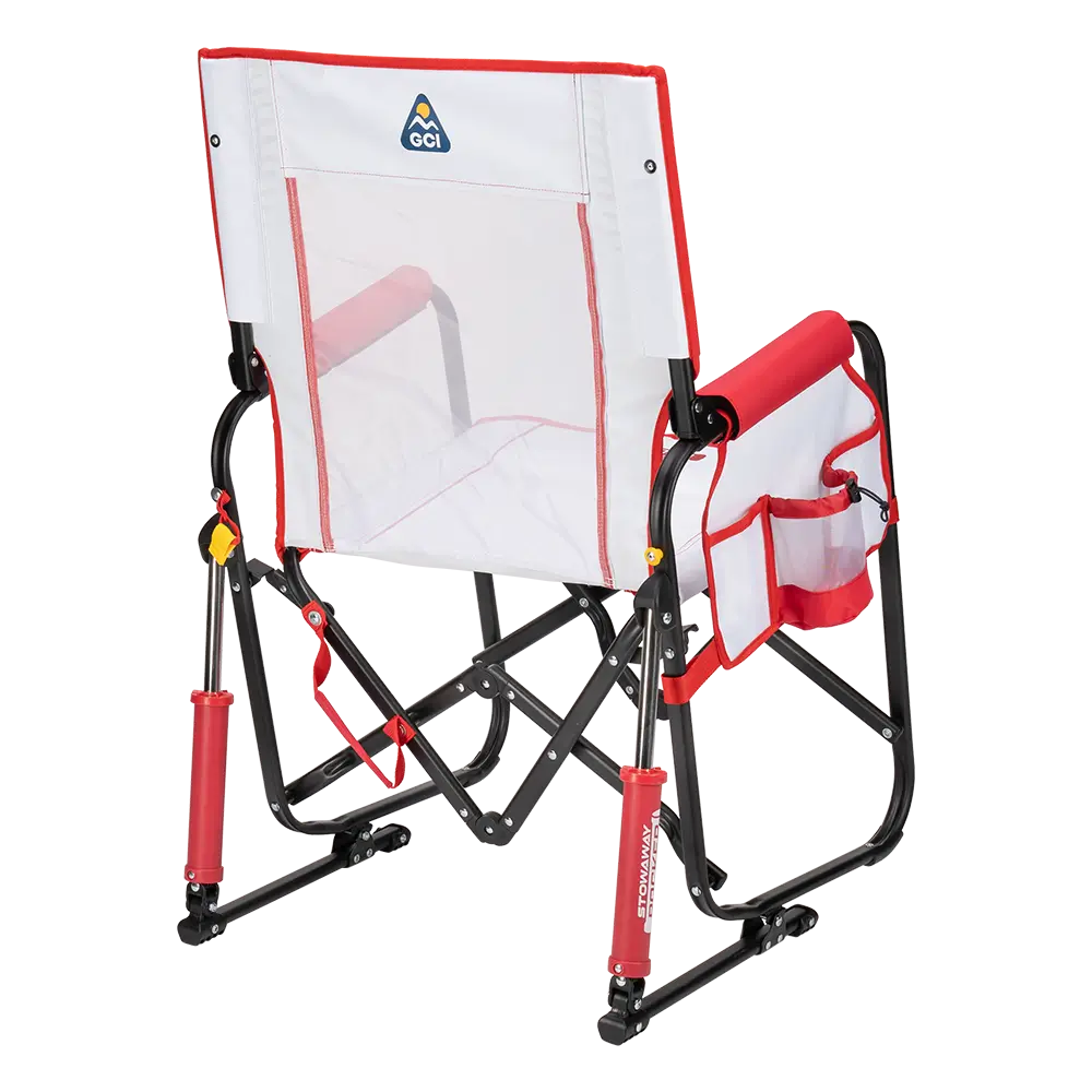 Back of the Baseball Stowaway Rocker