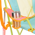 Up-close of the sweet tea comfort pro rocker cup holder.