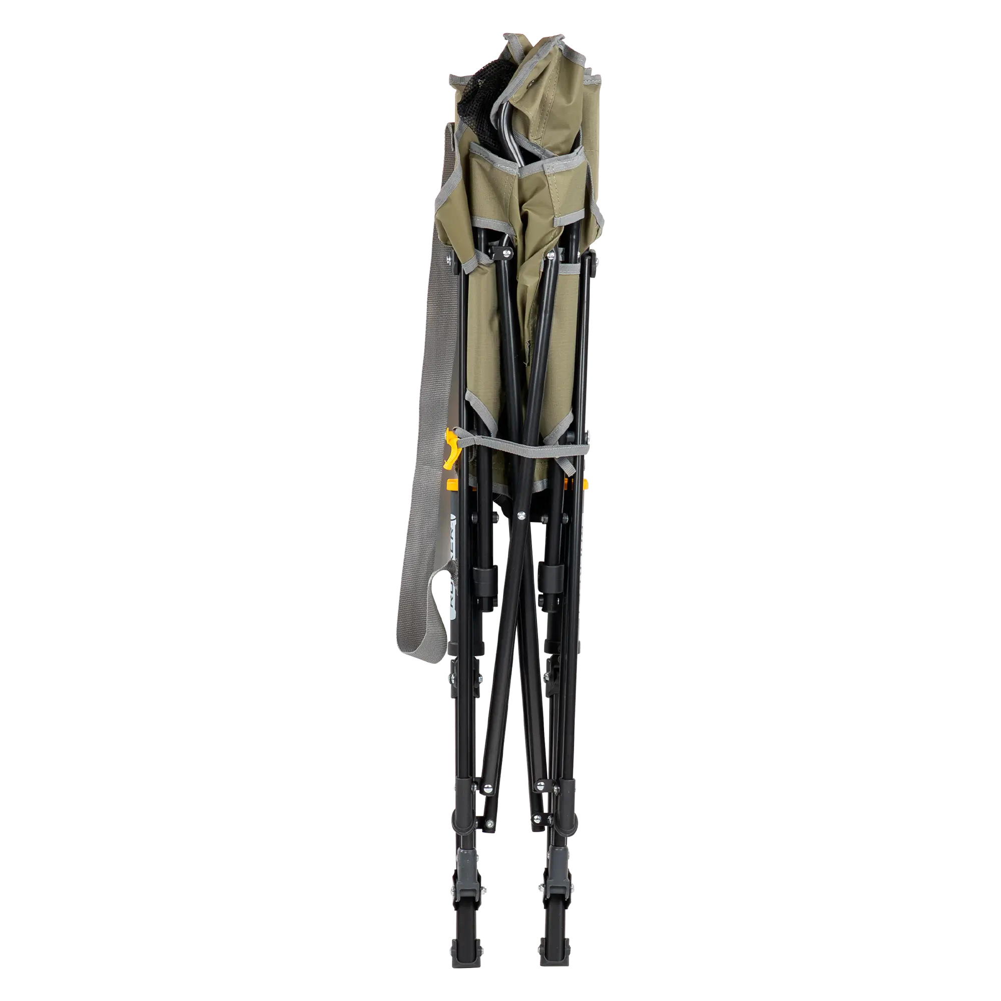 The loden green comfort pro rocker folded up.