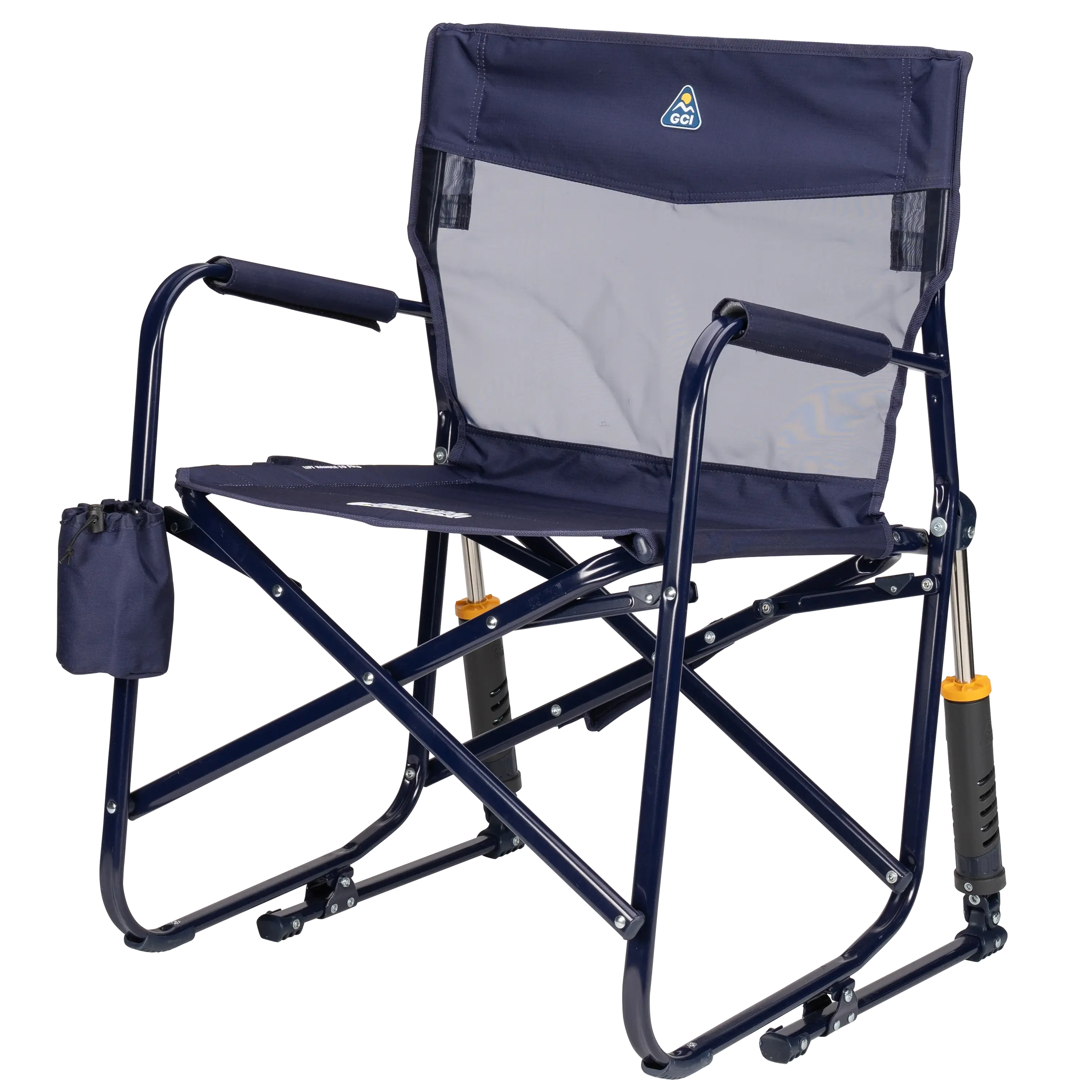 Side angle of rich blue freestyle rocker elite.