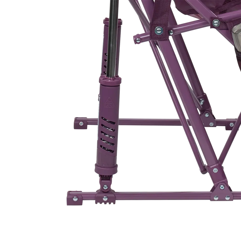 Spring-Action shocks of the Pastel Amethyst Pod Rocker Elite.