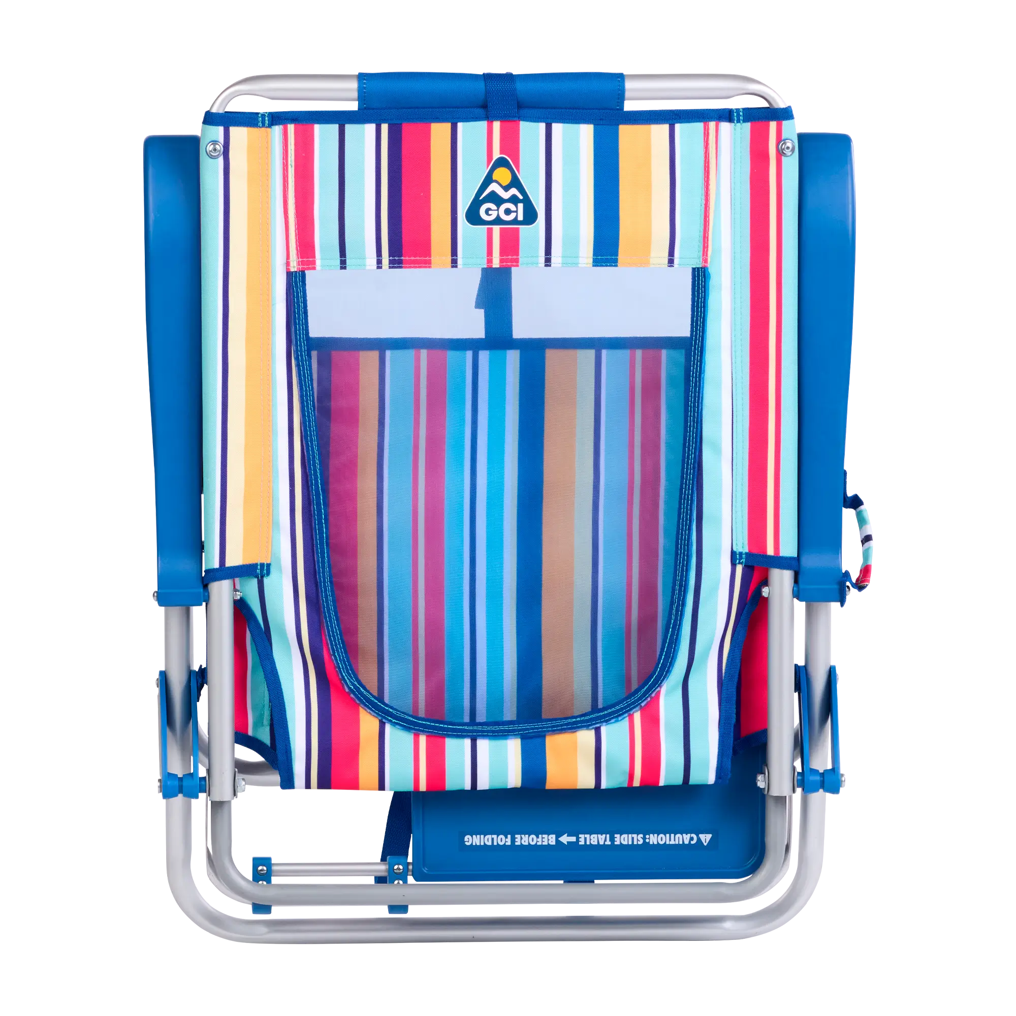 Big Surf with Slide Table, Multi Stripe, Folded Back