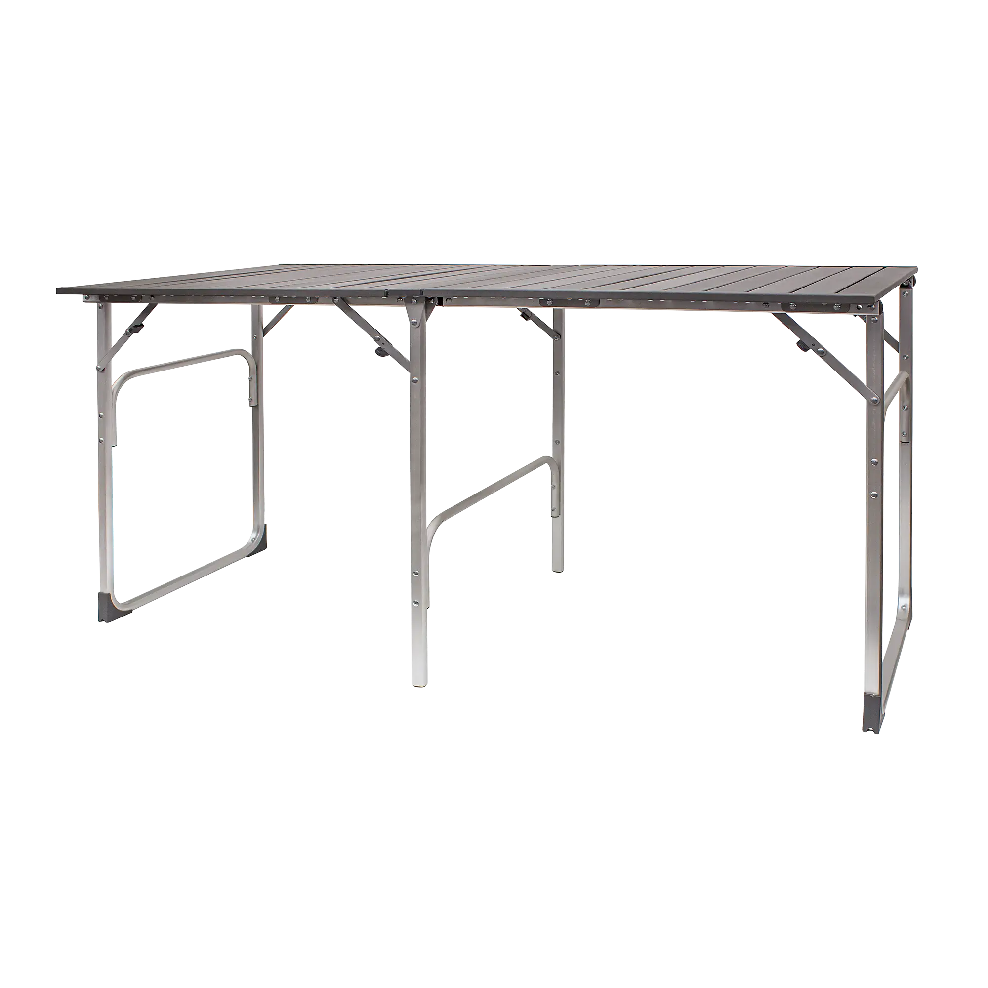 Slim-Fold Table, Black Chrome, Front
