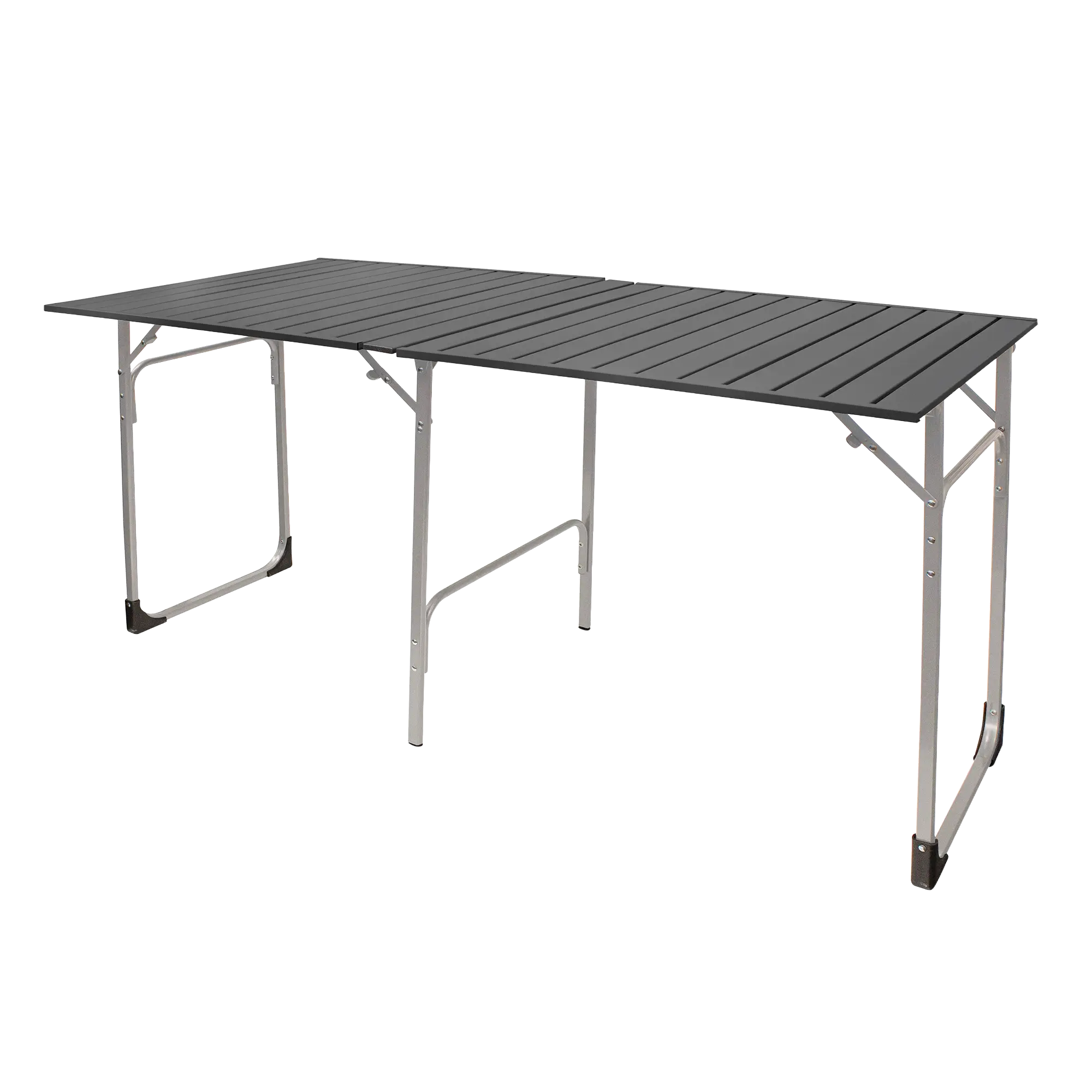 Slim-Fold Table XL, Black Chrome, Front