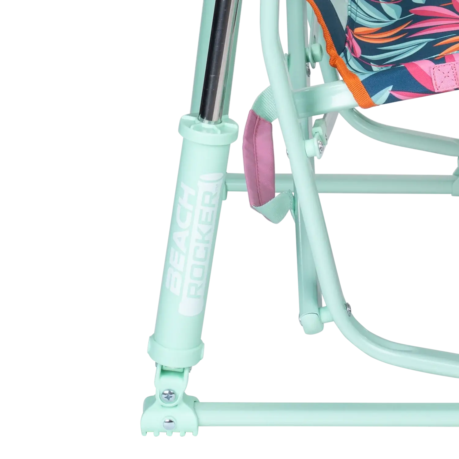 Spring-action rockers on the tropical escape Beach Rocker.