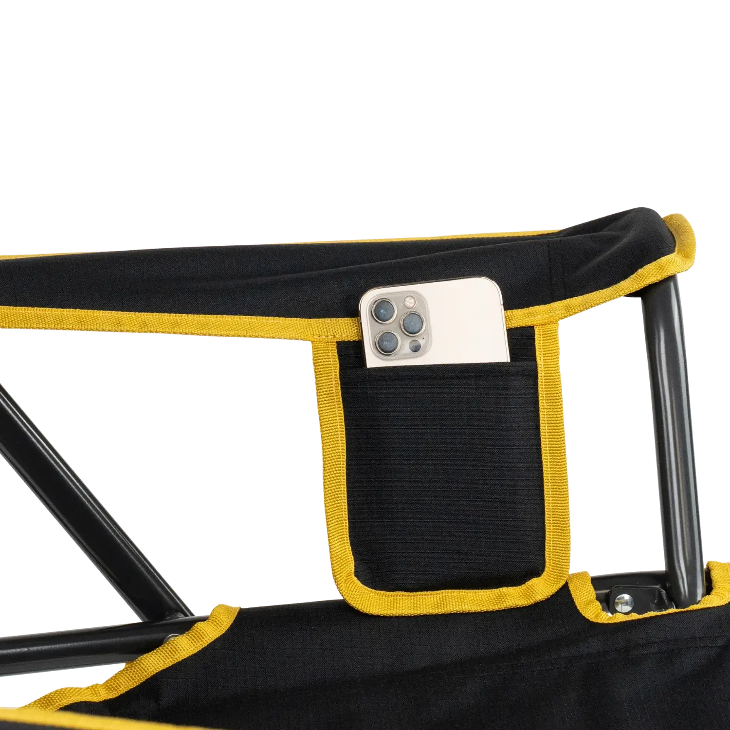Phone pocket of University of Iowa Comfort Pro Rocker.