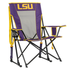 Side angle of Comfort Pro Rocker with LSU print.