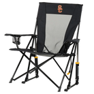 Side angle of Comfort Pro Rocker with USC print.