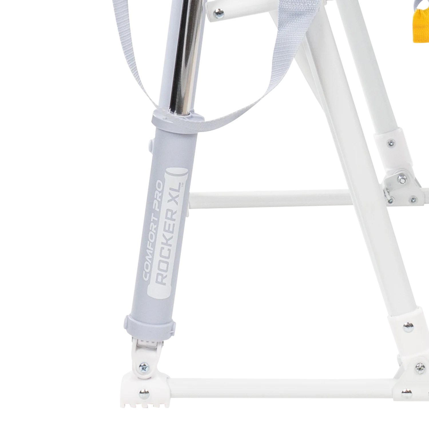 Spring-Action shocks of the Heathered Light Blue Comfort Pro Rocker XL.