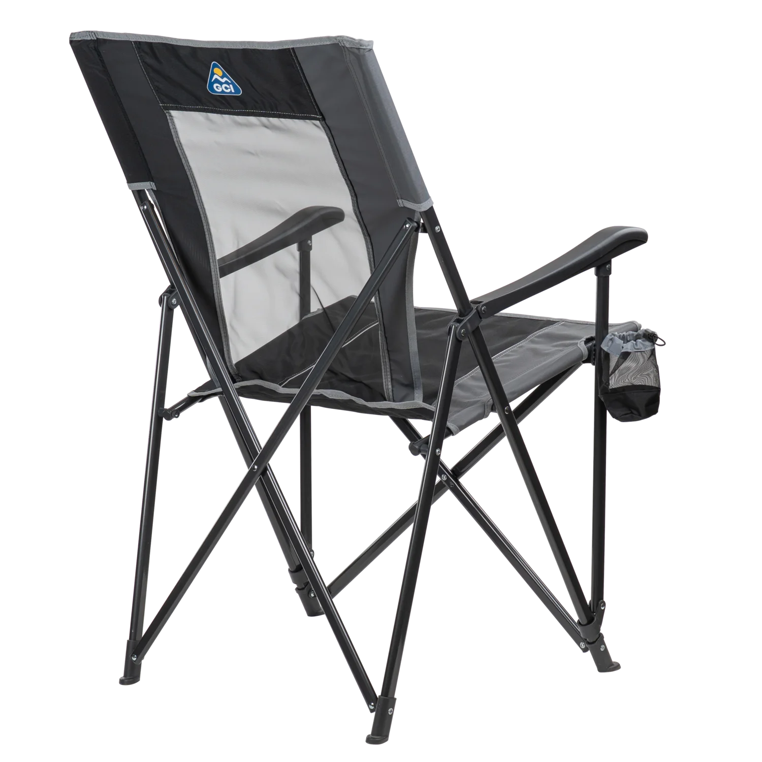 The back view of the black Eazy Chair XL.