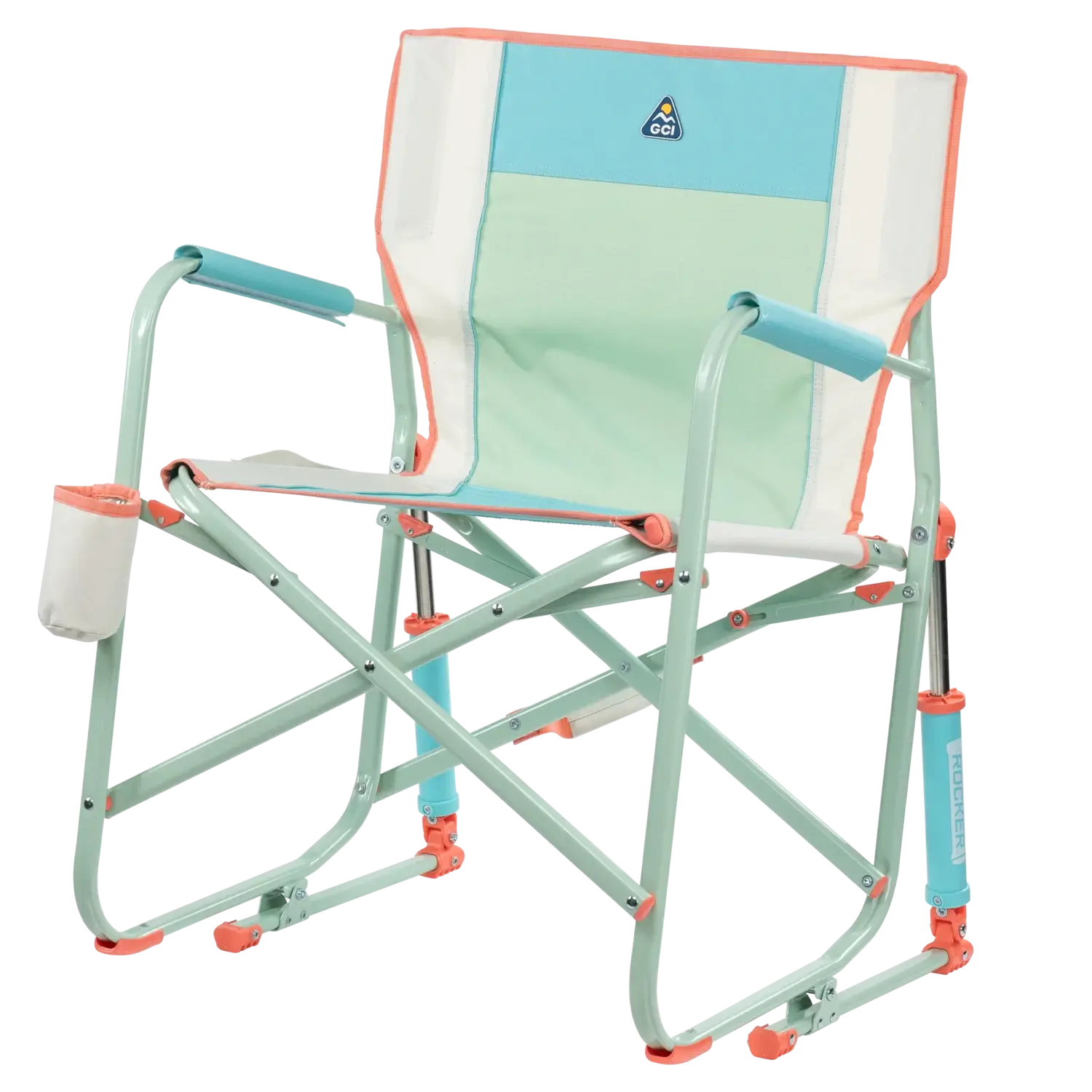 Freestyle Rocker, Ivory Color Block, Front Left