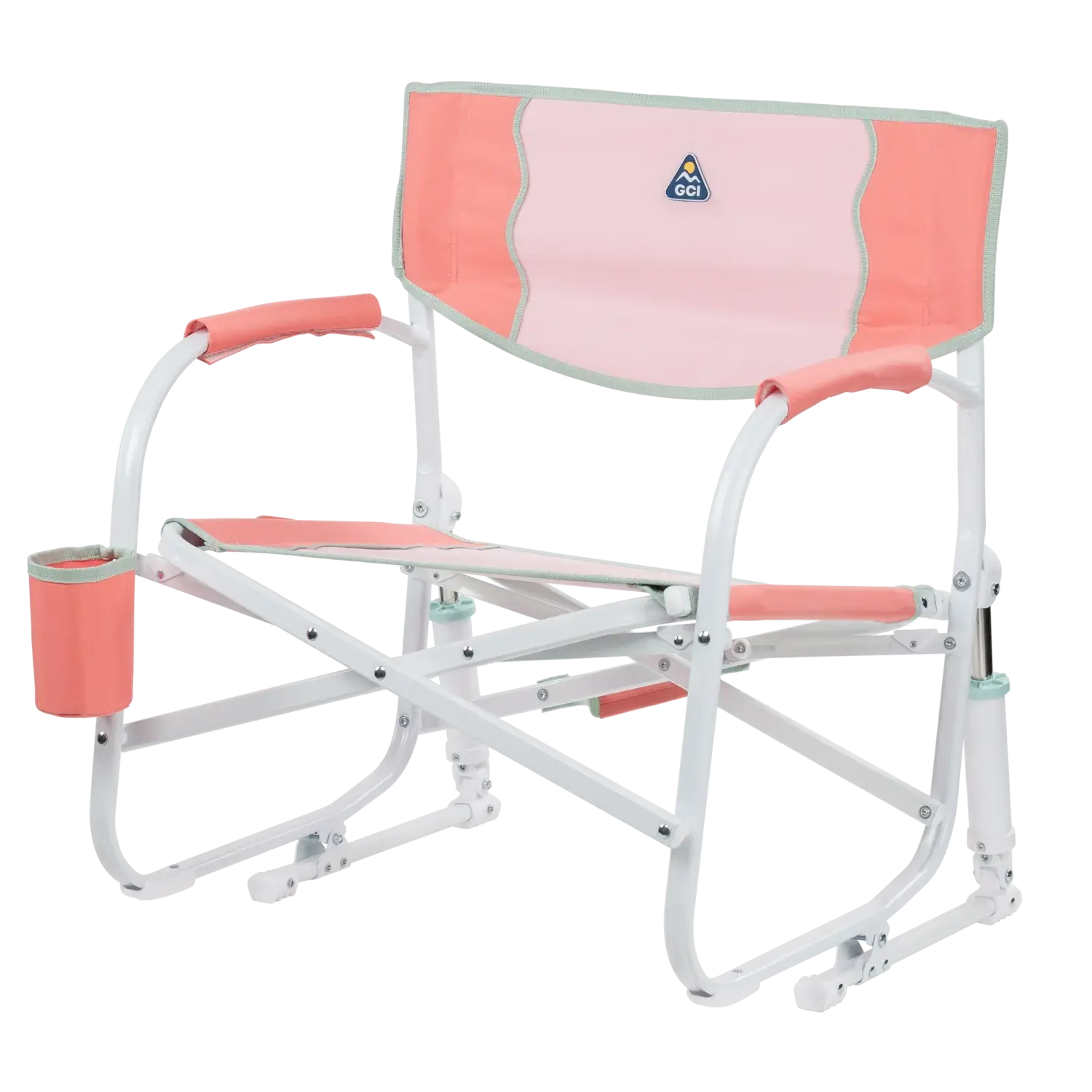 Grab & Go Rocker, Coral, Front Left