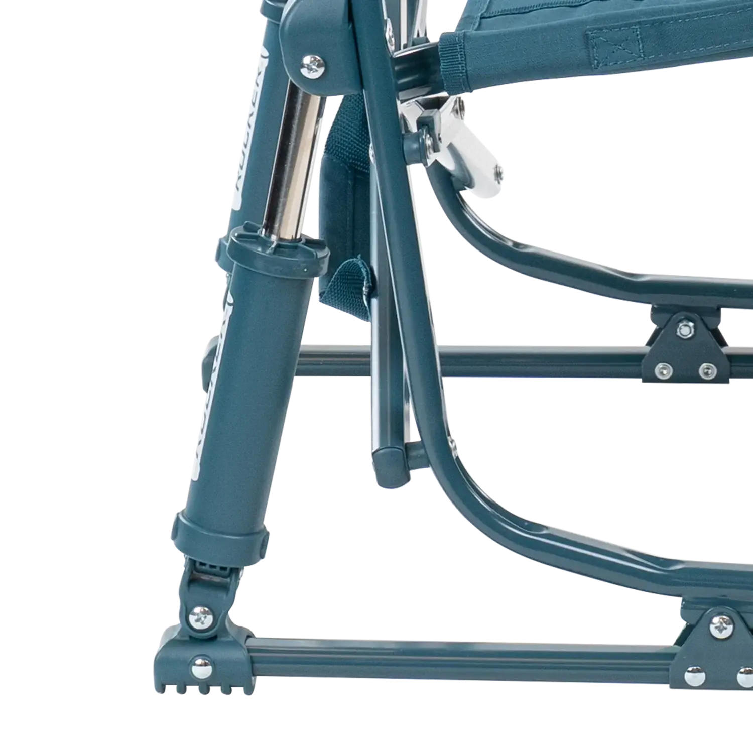 Grab & Go Rocker, Teal, Shock Side Angle