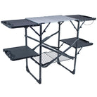 Slim-Fold Cook Station, Black Chrome, Front