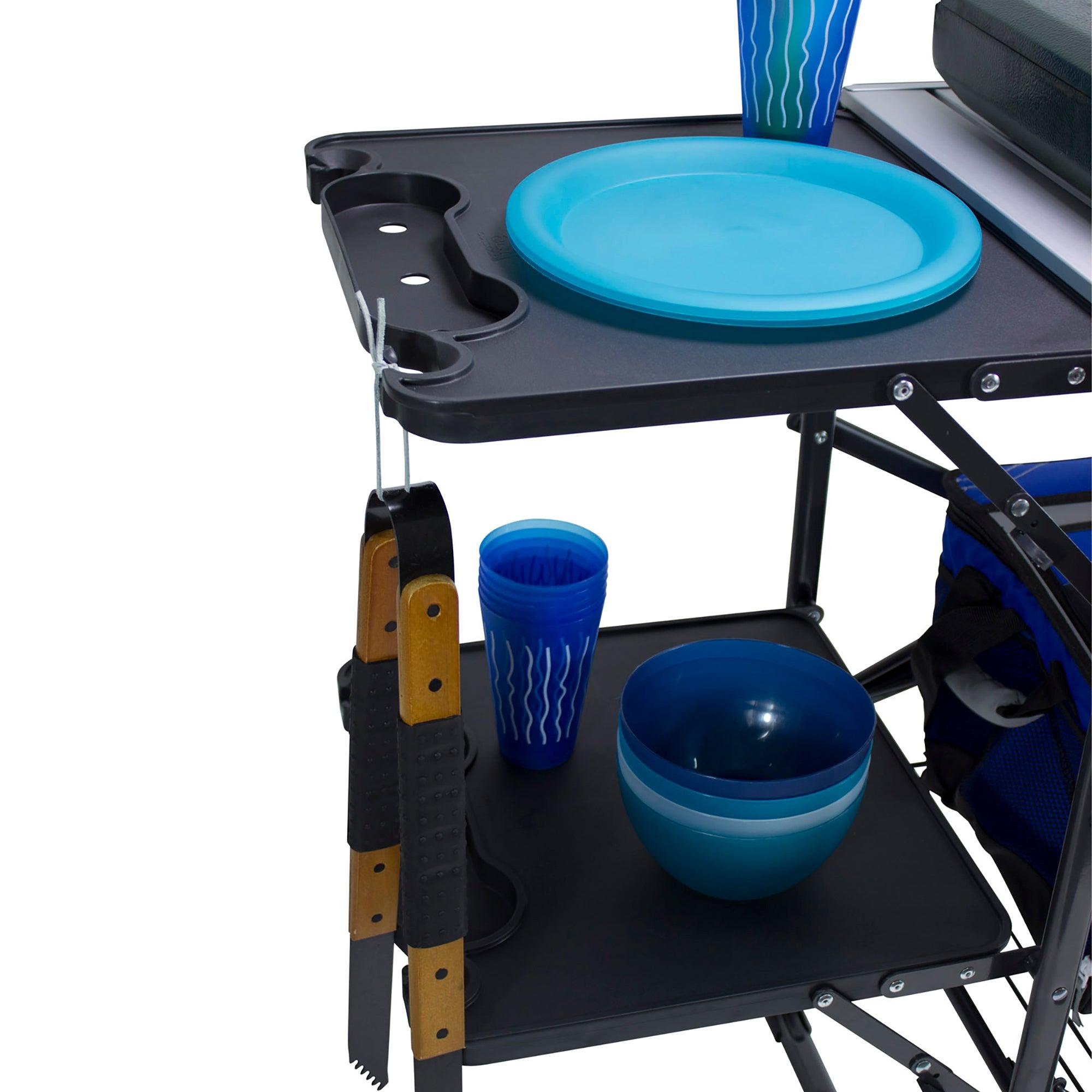 Master Cook Station, Black Chrome, Side Table Props