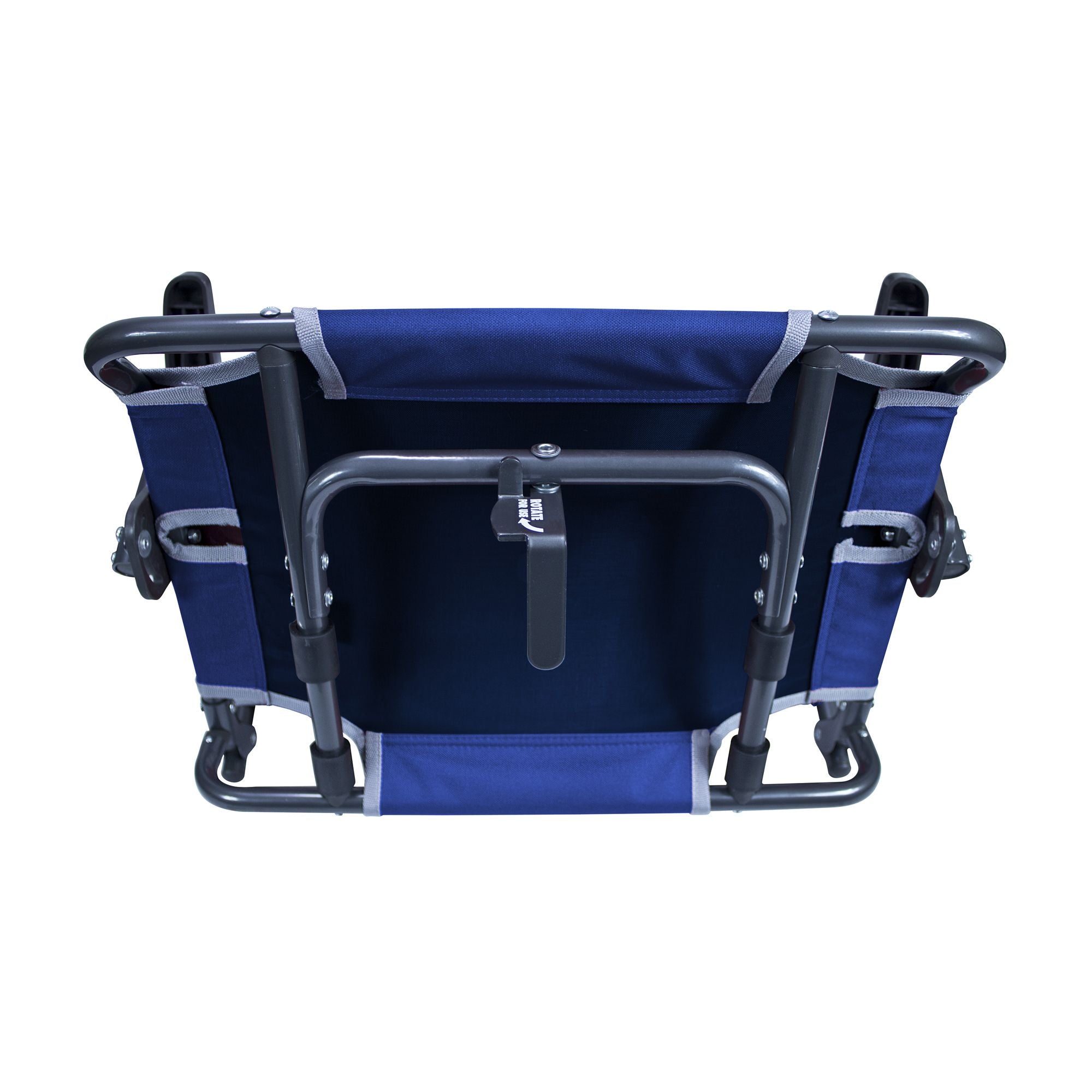 Big Comfort Stadium Chair with Armrests, Royal Blue, L Hook