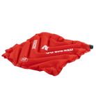 Side angle of V Seat with Nebraska Cornhuskers print.