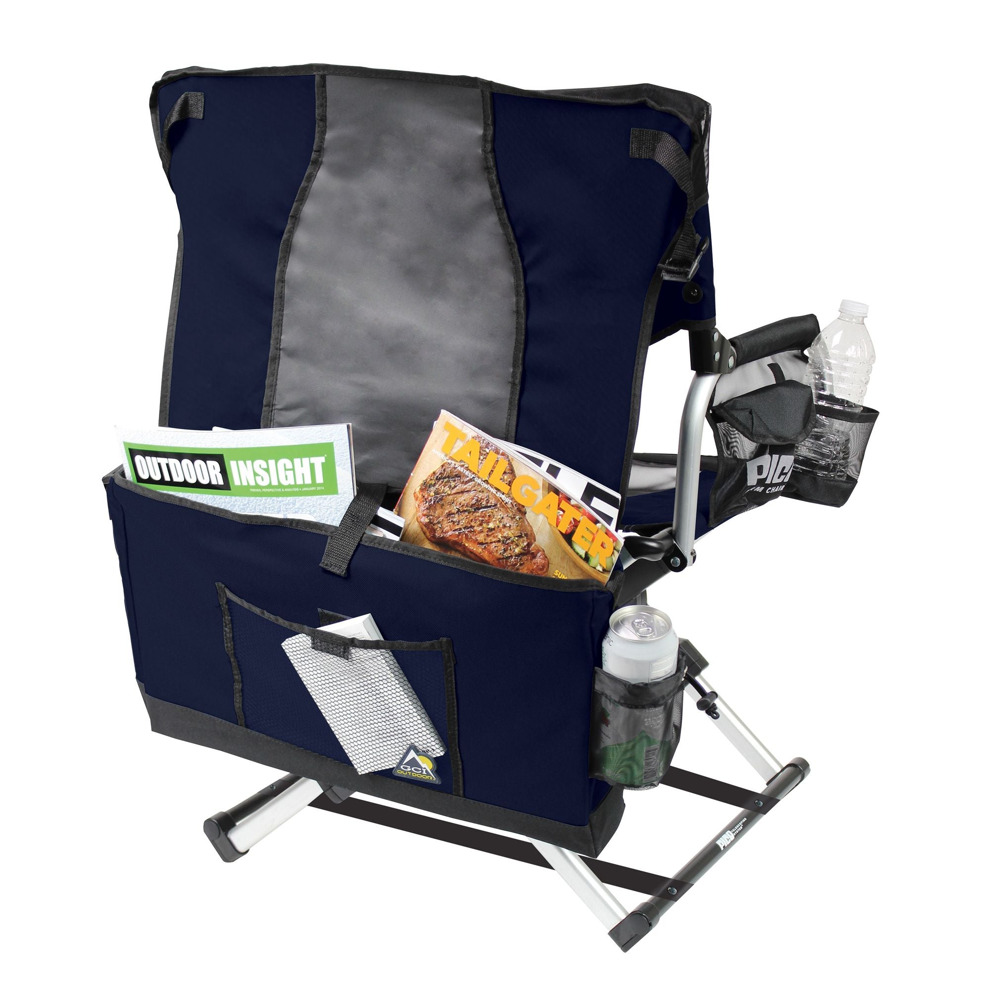 PICO Arm Chair, Indigo, Chair Bag Storage Carry