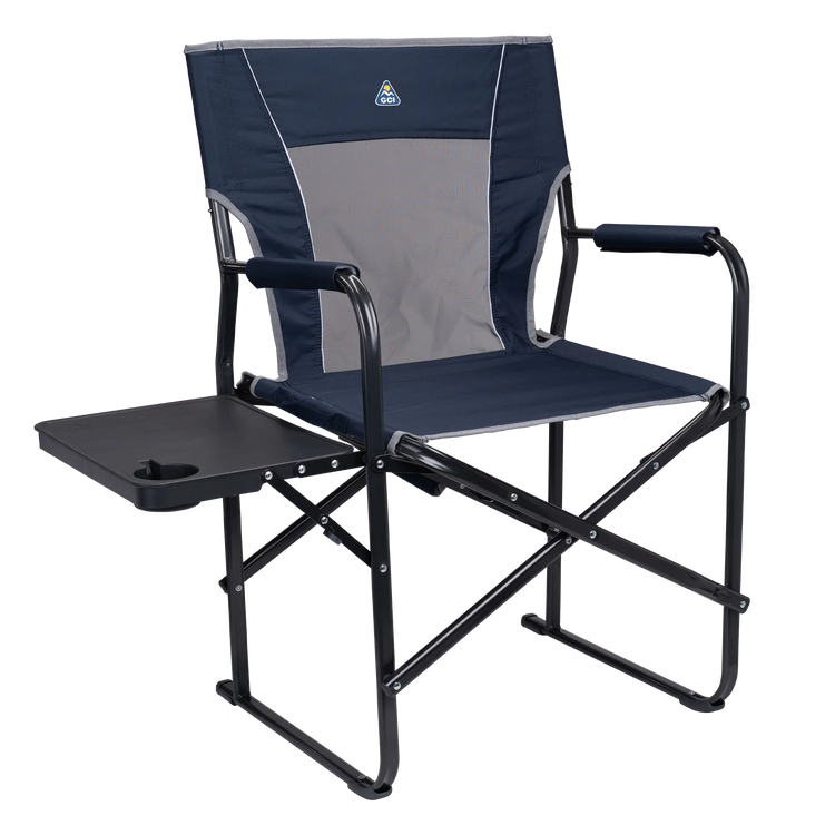 Slim-Fold Director's Chair, Indigo, Front