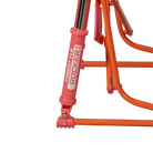 Spring-Action shocks on the pink/orange Freestyle Rocker. 