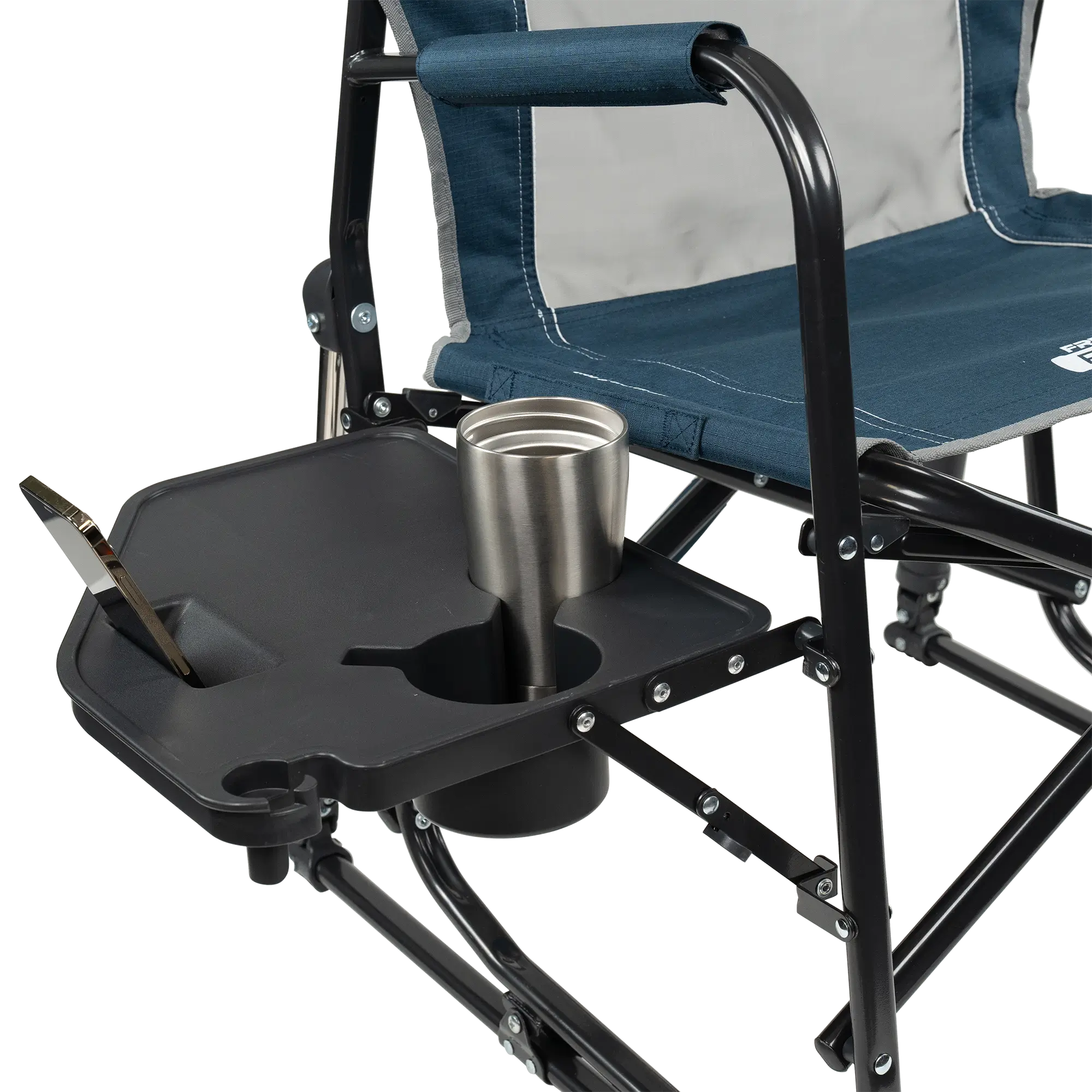 Freestyle Rocker with Side Table, Heathered Indigo, Side Table Detail