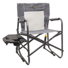 Freestyle Rocker with Side Table, Heathered Pewter, Front Table Open