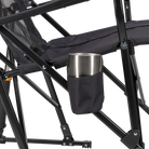 Cup holder of the dark charcoal roadtrip rocker.