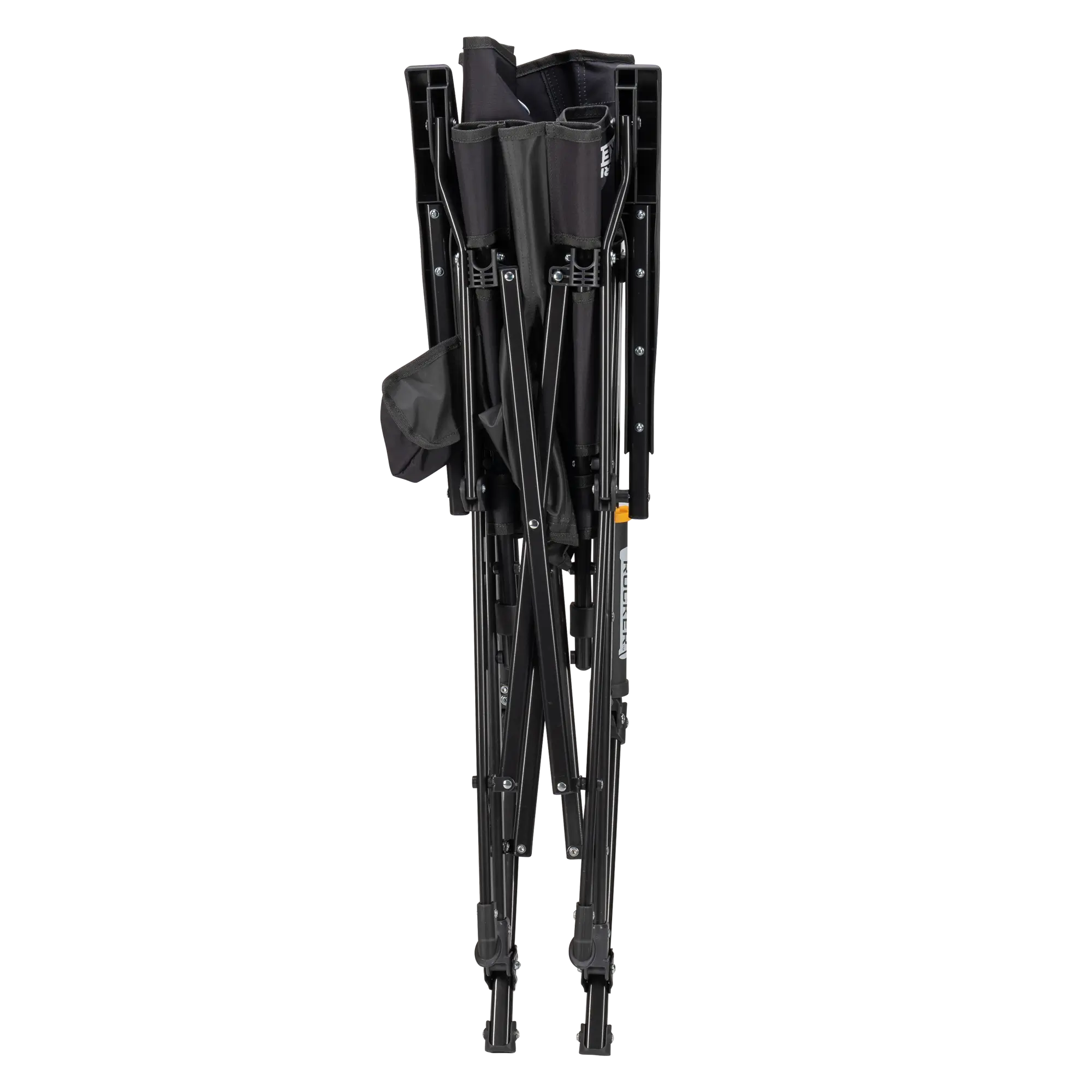 The dark charcoal roadtrip rocker folded up. 