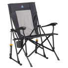 Side angle of dark charcoal roadtrip rocker.