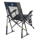 Back angle of indigo roadtrip rocker.