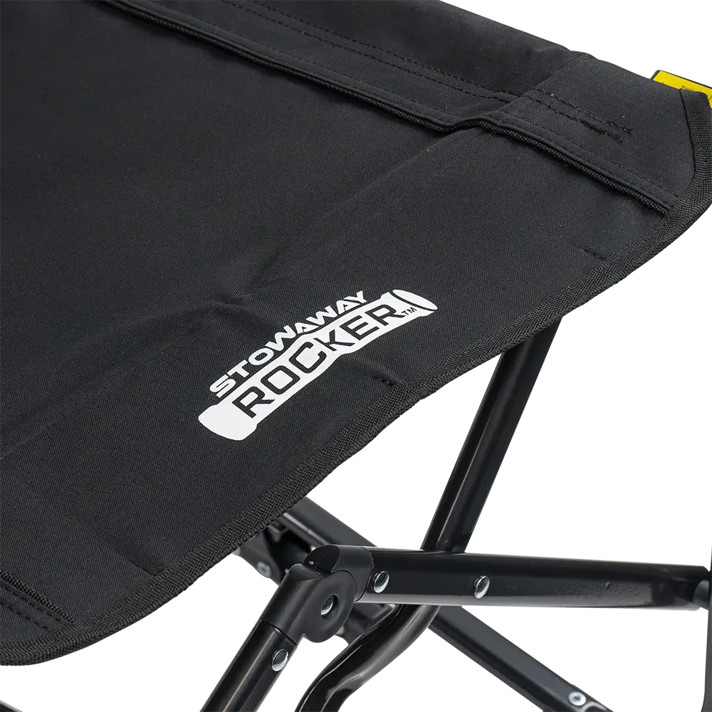 Infinity Comfort Edge on Black Stowaway Rocker