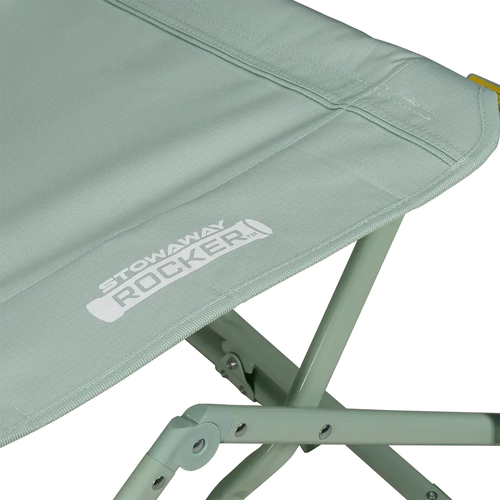 Infinity Comfort Edge on Pastel Green Stowaway Rocker