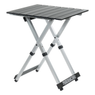 Compact Camp Table 20, Black Chrome, Front Side Angle