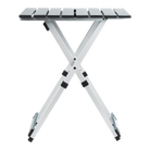 Compact Camp Table 20, Teal, Side Angle