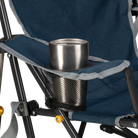 Kickback Rocker, Heathered Indigo, Cup Holder Detail