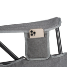Kickback Rocker, Heathered Pewter, Phone Pocket Detail
