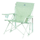 Kickback Rocker, Pastel Green Leaf, Front Left Angled