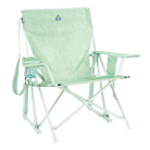 Kickback Rocker, Pastel Green Leaf, Front Right Angled