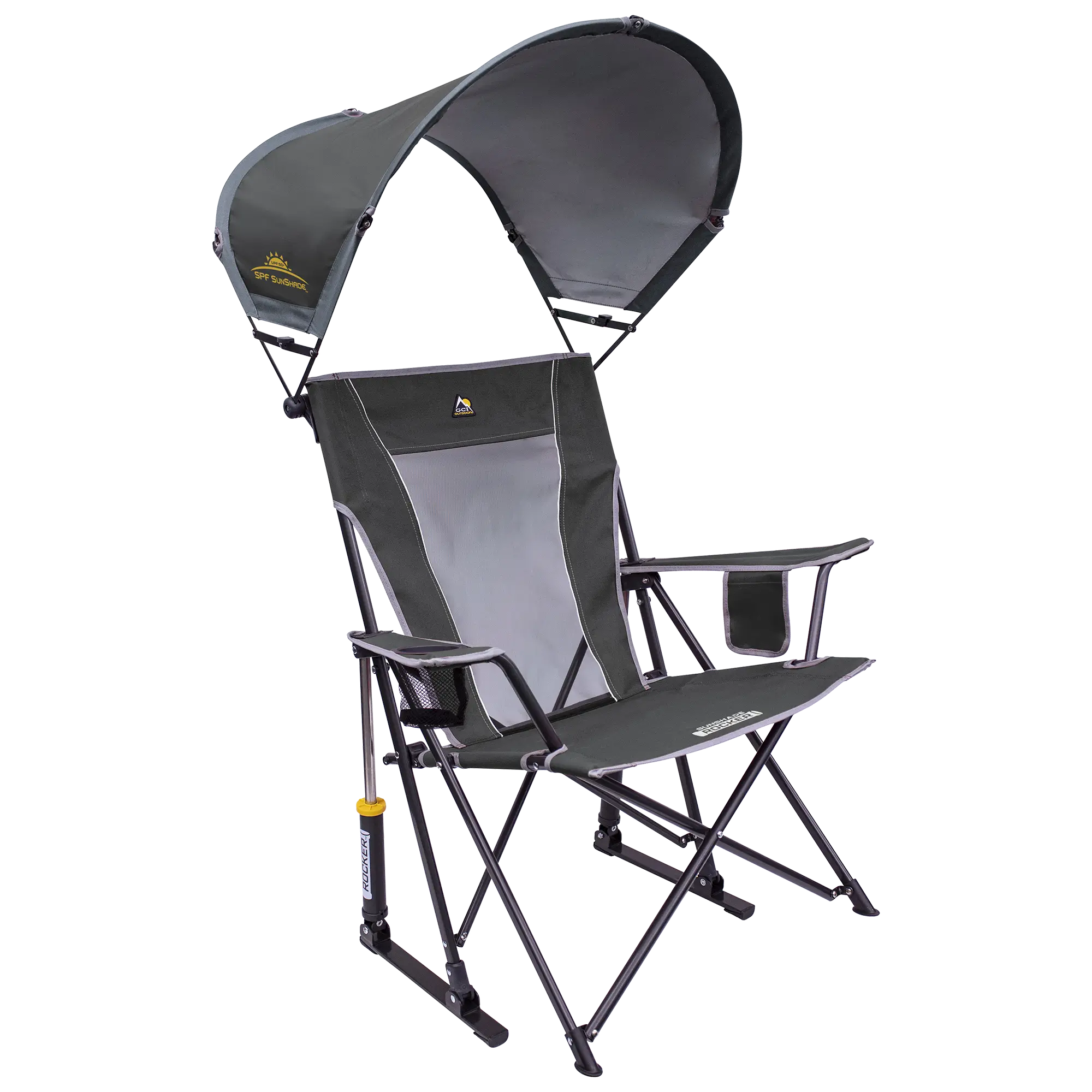 SunShade Rocker, Pewter, Front