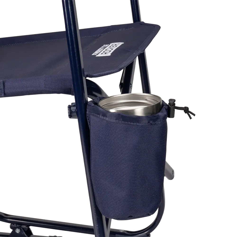 Cup holder of the rich blue freestyle rocker elite.