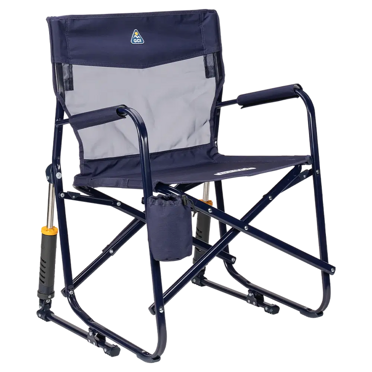 Side angle of rich blue freestyle rocker elite.