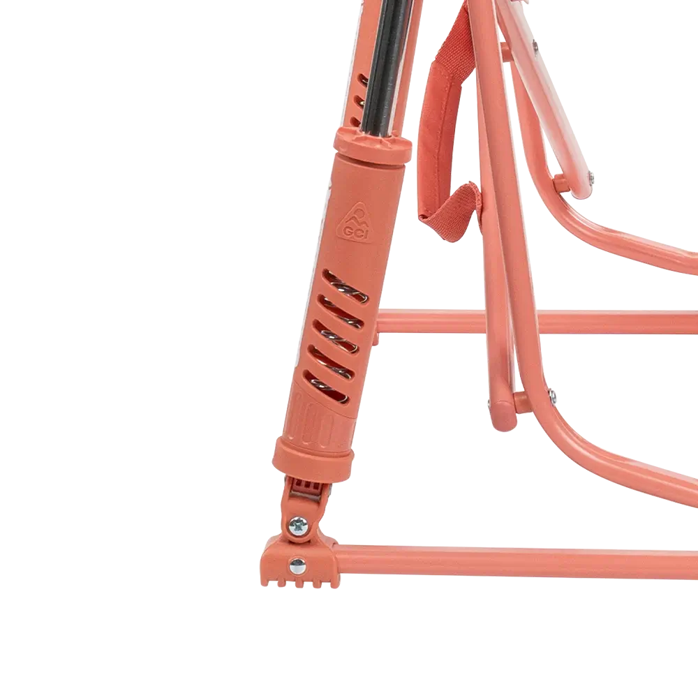 Spring-Action shocks on Pink Sundress Freestyle Rocker Elite. 