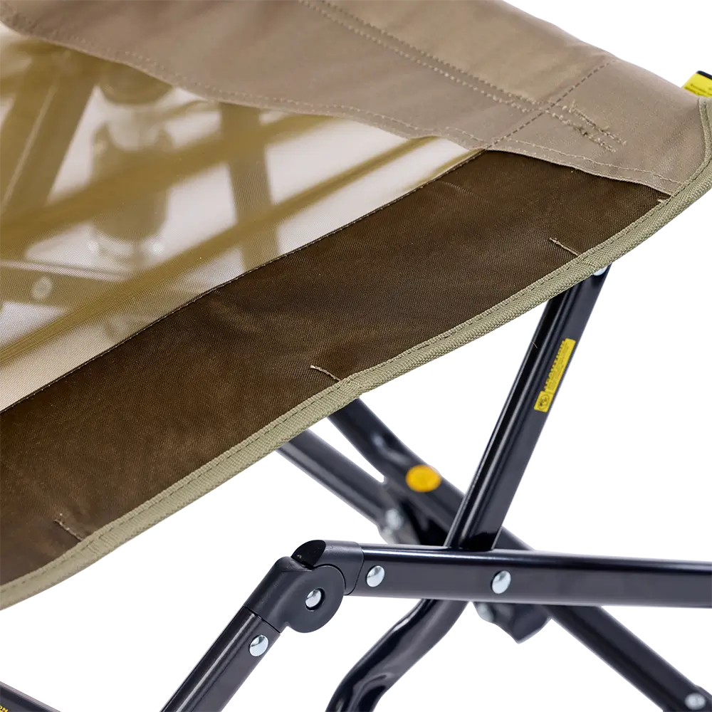 Infinity Comfort Edge Seat on Aged Fatigue Stowaway Rocker. 