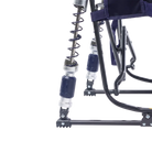 Spring-Action Shocks on Rich Blue Adjustable Rocker. 