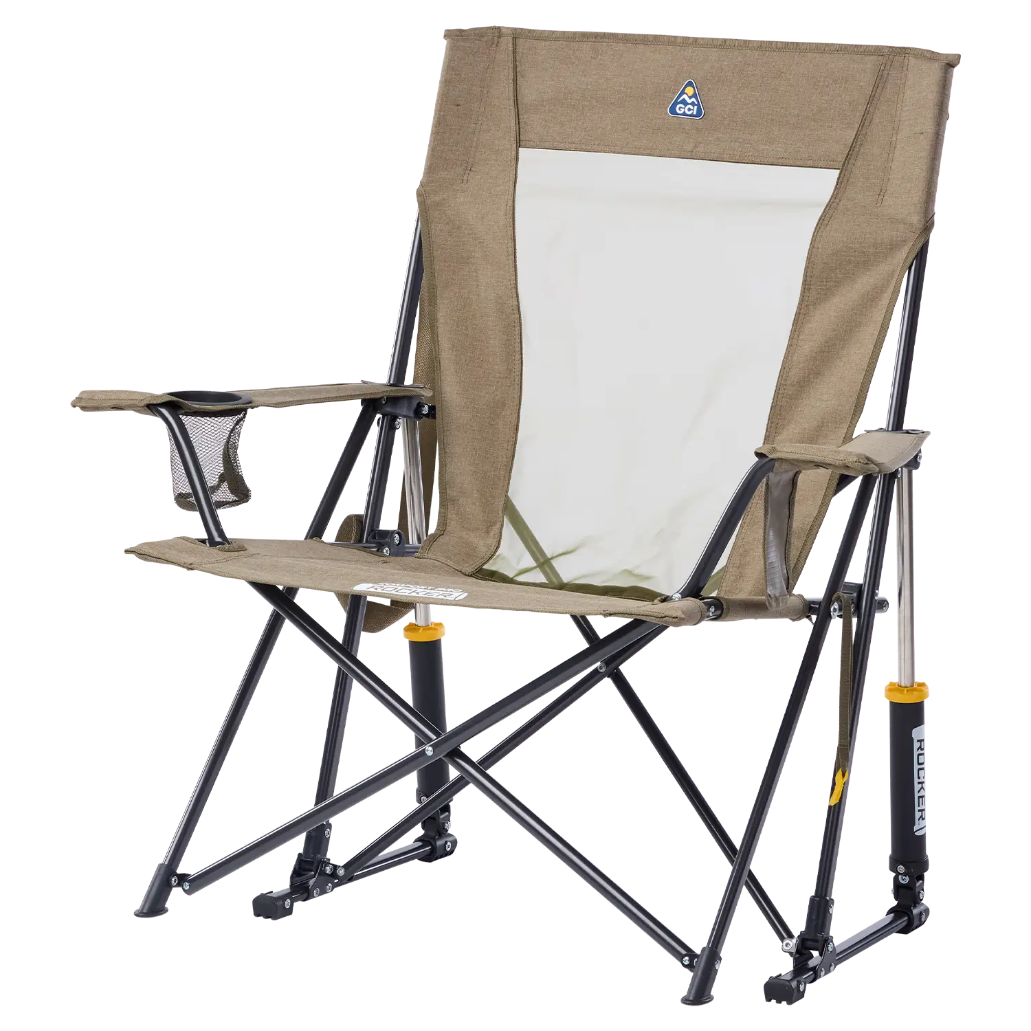 Front left view of the Heathered Age Fatigue Comfort Pro Rocker XL. 