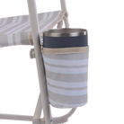 Beach Rocker, Neutral Stripe, Cup Holder
