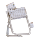 Beach Rocker, Neutral Stripe, Folded Side