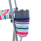 Beach Rocker, Multi Stripe, Cup Holder