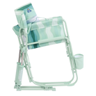 Beach Rocker, Green Beach Wave, Folded Side